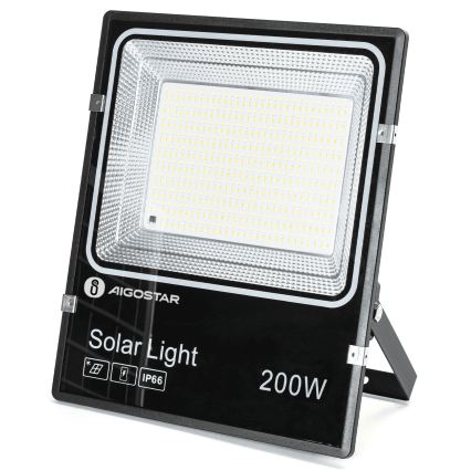 Aigostar - LED ηλιακός προβολέας LED/200W/3,2V 3600mAh 3000K/4000K/6500K IP66 + τηλεχειριστήριο