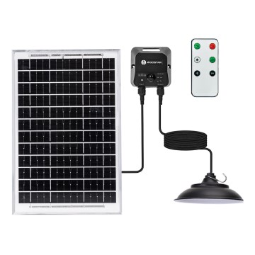 Aigostar - LED ηλιακός πολυέλαιος με αισθητήρα LED/70W/12V 6000 mAh 6500K IP65 Ø 23,5 cm + τηλεχειριστήριο