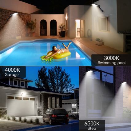 Aigostar - Ρυθμιζόμενος ηλιακός λαμπτήρας LED με αισθητήρα LED/2,3W/5,5V IP65 1800 mAh + τηλεχειριστήριο