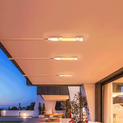 Aigostar - Ρυθμιζόμενος σωλήνας LED με ηλιακό πάνελ LED/3,2V 3000K/4000K/6500K IP65 5000 mAh + τηλεχειριστήριο