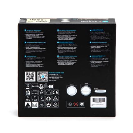 Aigostar - LED Πλαφονιέρα οροφής LED/12W/230V διάμετρος 17,4 cm 4000K λευκό