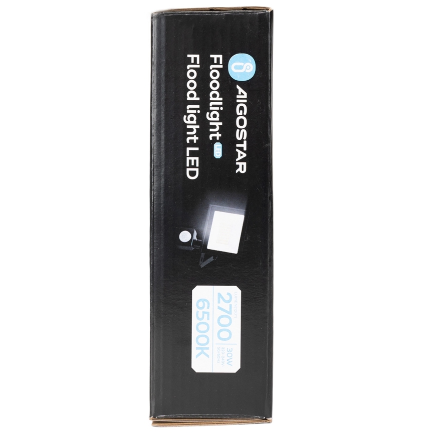 Aigostar - LED προβολέας με αισθητήρα κίνησης LED/30W/230V 6500K IP65