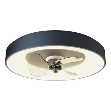 Aigostar - LED Ρυθμιζόμενος ανεμιστήρας οροφής LED/40W/230V 2700-6500K 48 cm + τηλεχειριστήριο μαύρο