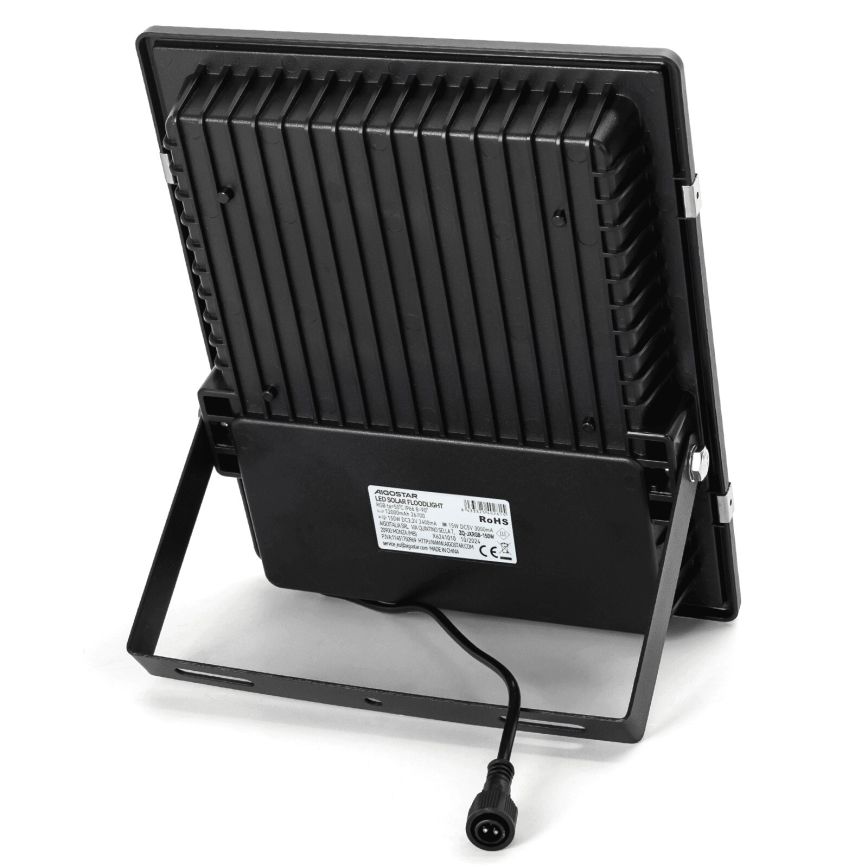 Aigostar - LED RGB Ρυθμιζόμενος ηλιακός προβολέας LED/150W/3,2V IP66 12000 mAh + τηλεχειριστήριο