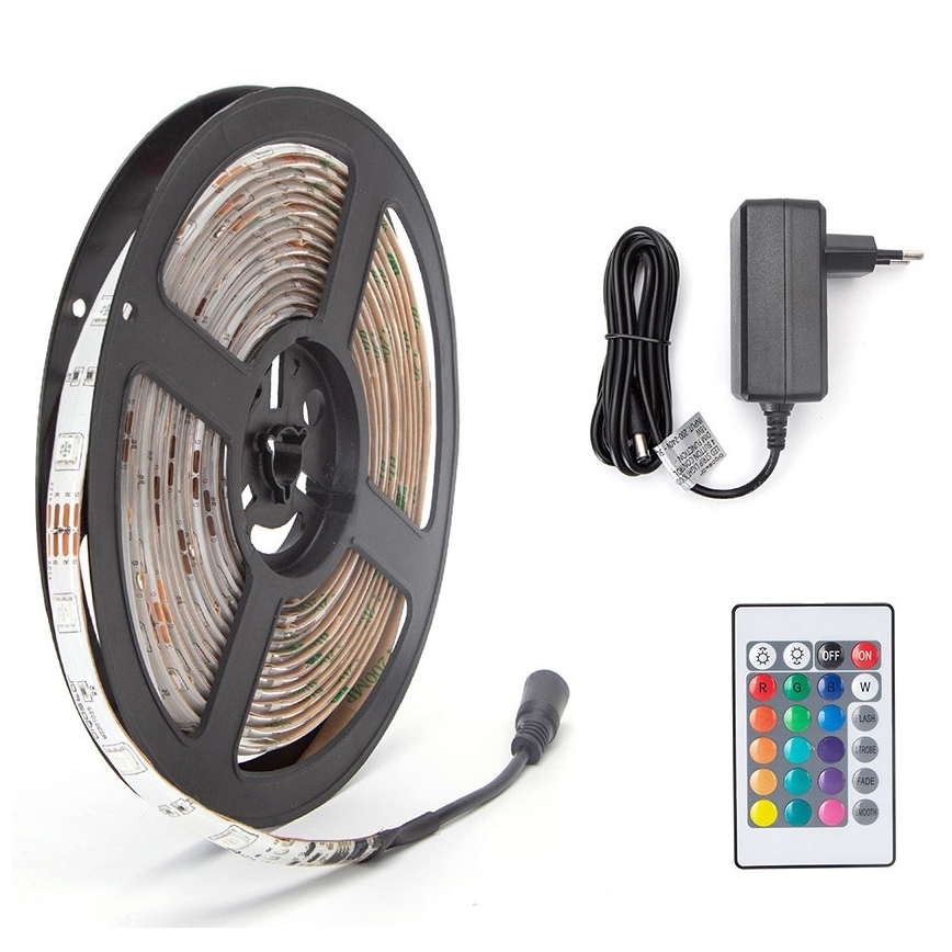 Aigostar - LED RGB Dimmable ταινία 5μ LED/24W/12/230V IP65 + RC