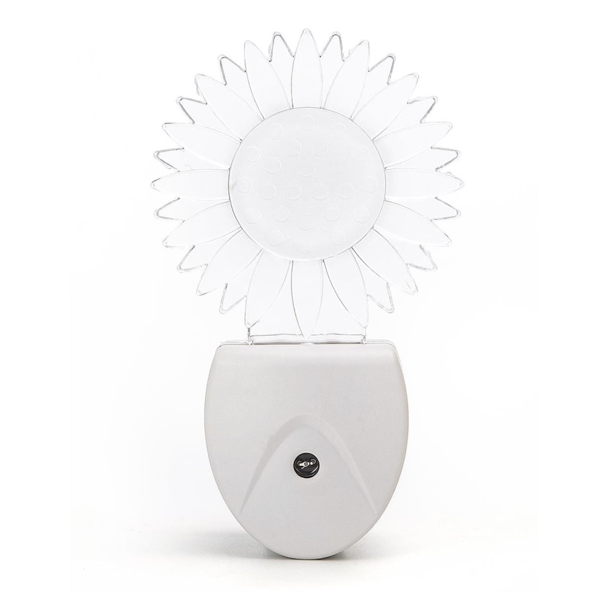 Aigostar - LED RGB Φωτάκι νυκτός με αισθητήρα LED/0,5W/230V ήλιος