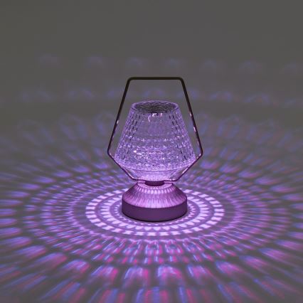 Aigostar - Ρυθμιζόμενο LED RGB Φορτιζόμενο Επιτραπέζιο Φωτιστικό LED/1W/5V 1800mAh 20 εκ. + τηλεχειριστήριο