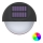 Aigostar - LED RGB Ηλιακό φωτιστικό τοίχου LED/1W/1,2V μαύρο IP44 200 mAh