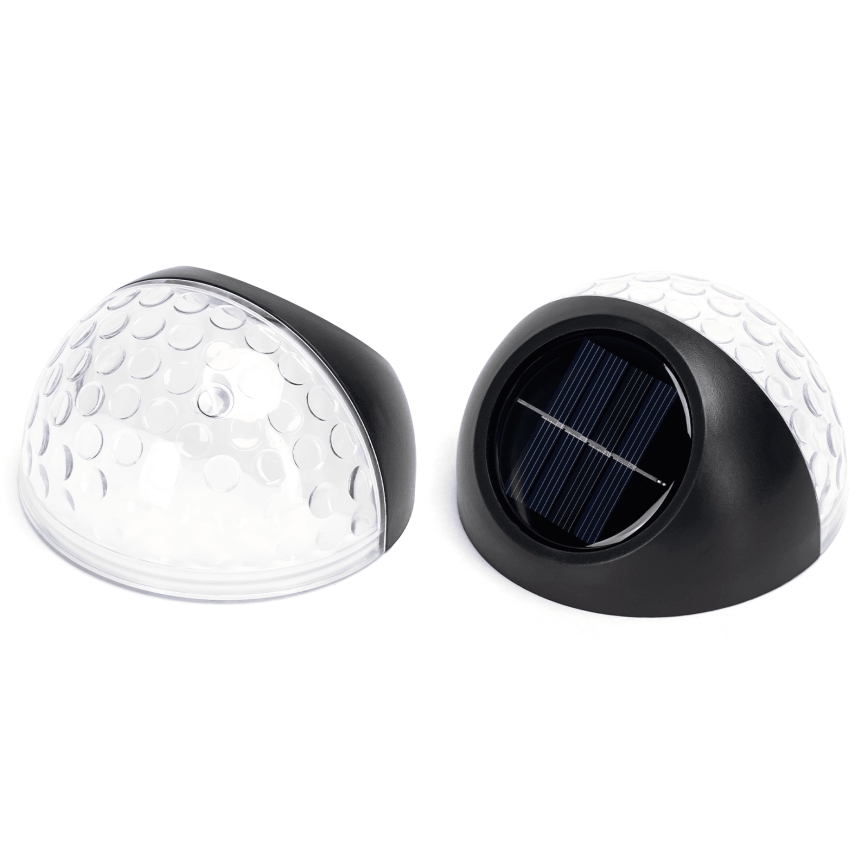 Aigostar - LED RGB Ηλιακό φωτιστικό τοίχου LED/2W/1,2V 300 mAh μαύρο IP44