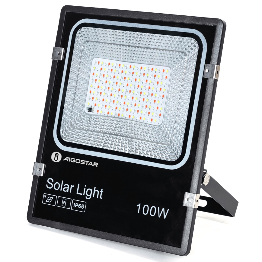 Aigostar - LED RGB Ηλιακός προβολέας Dimmable LED/100W/3,2V IP66 + τηλεχειριστήριο