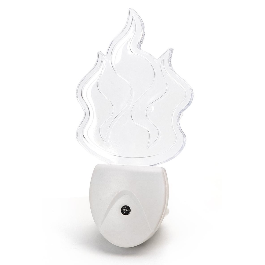 Aigostar - LED RGB φωτάκι νύχτας με αισθητήρα LED/0,5W/230V φλόγα