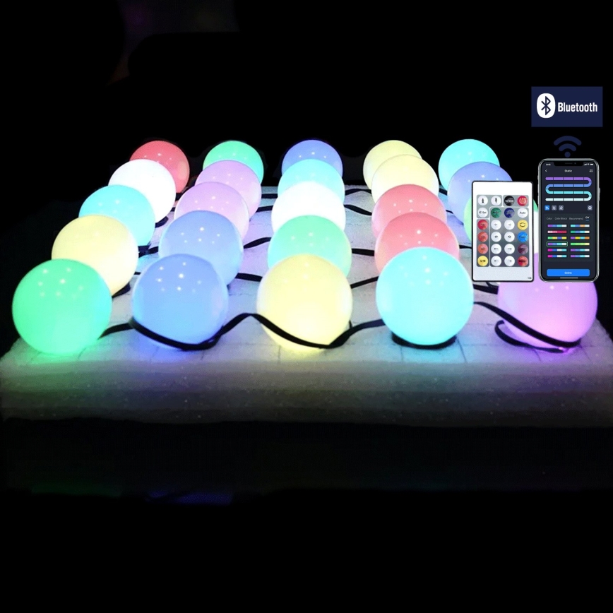 Aigostar - LED RGBIC Διακοσμητική γιρλάντα 25xLED/5W/USB 10 m πολύχρωμη
