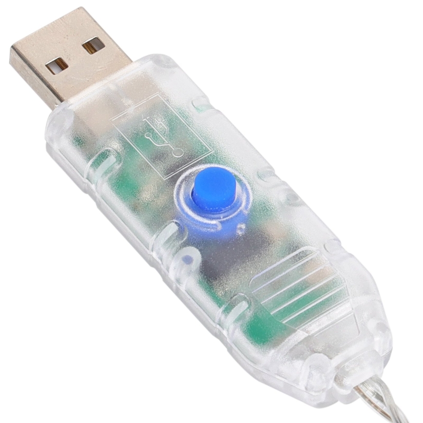Aigostar - LED RGBIC Διακοσμητική γιρλάντα 25xLED/5W/USB 5 m πολύχρωμη