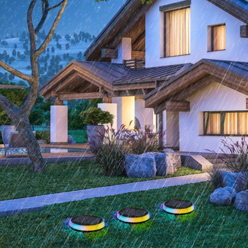Aigostar - LED RGBIC Ηλιακό φωτιστικό LED/0,6W/3,7V IP65
