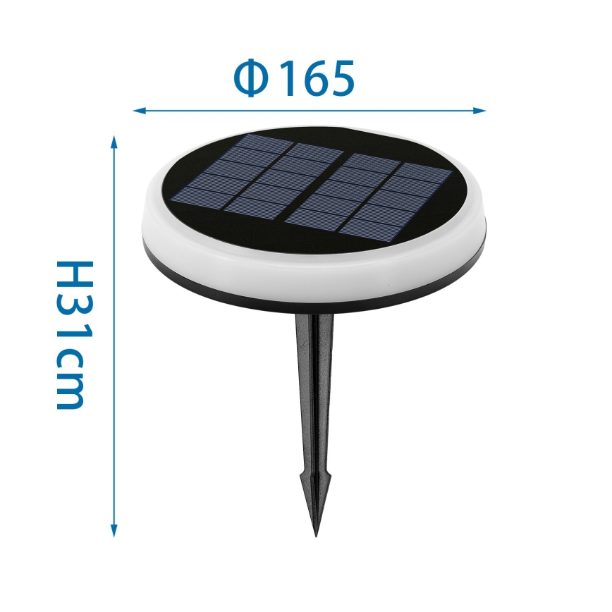 Aigostar - LED RGBIC Ηλιακό φωτιστικό LED/0,6W/3,7V IP65
