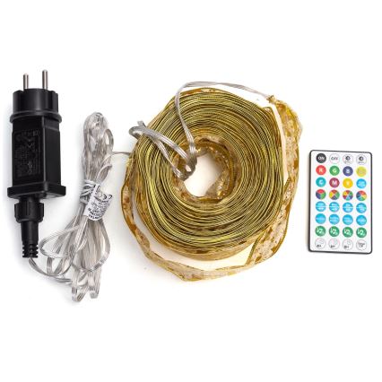 Aigostar - LED RGBICW Έξυπνη εξωτερική γιρλάντα MESH 100xLED 10 m IP44 + τηλεχειριστήριο