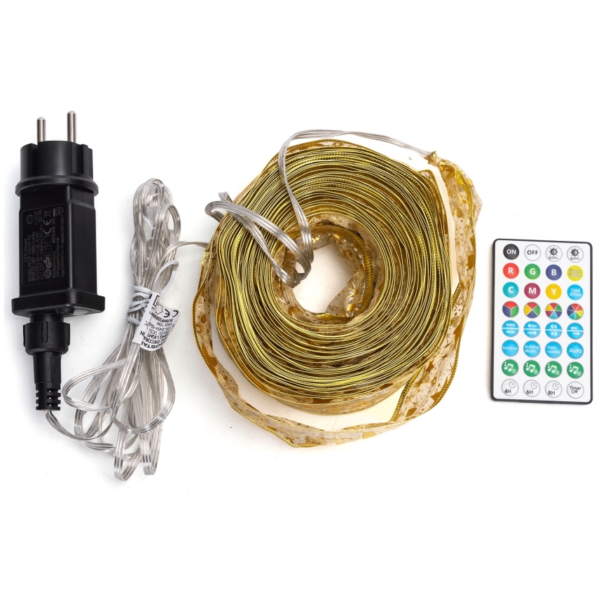 Aigostar - LED RGBICW Έξυπνη εξωτερική γιρλάντα MESH 100xLED 10 m IP44 + τηλεχειριστήριο