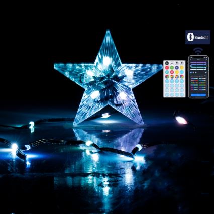 Aigostar - LED RGBICW Έξυπνη εξωτερική χριστουγεννιάτικη γιρλάντα MESH 100xLED 10m IP44 + τηλεχειριστήριο