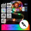 Aigostar - LED RGBICW Έξυπνη εξωτερική γιρλάντα MESH 100xLED 10 m IP44 + τηλεχειριστήριο