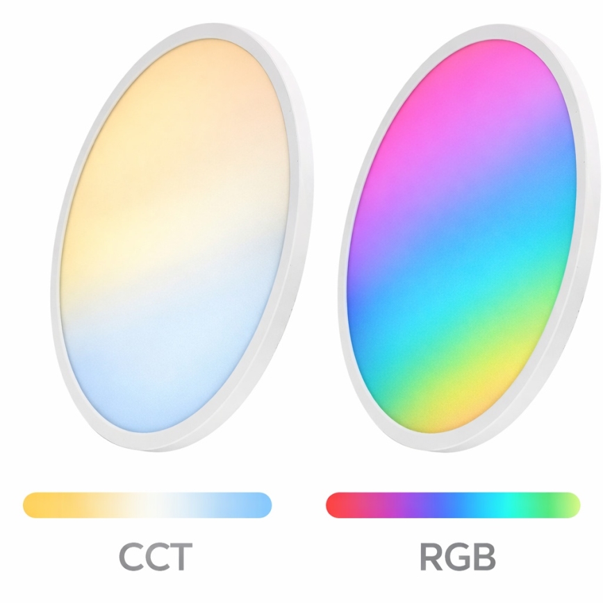 Aigostar - Ρυθμιζόμενο οροφής φωτιστικό LED RGBW MESH LED/24W/230V 3000-6500K λευκό + τηλεχειριστήριο