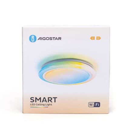 Aigostar - LED RGBW Dimmable φωτιστικό μπάνιου LED/39W/230V 50 cm Wi-Fi IP44