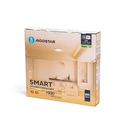 Aigostar - LED RGBW Dimmable φωτιστικό οροφής LED/22W/230V 2700-6500K Wi-Fi