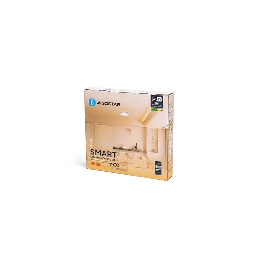 Aigostar - LED RGBW Dimmable φωτιστικό οροφής LED/22W/230V 2700-6500K Wi-Fi