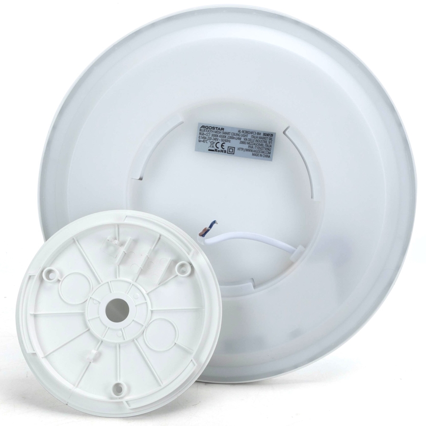 Aigostar - LED RGBW Dimmable φωτιστικό οροφής MESH LED/24W/230V 3000-6500K λευκό + τηλεχειριστήριο