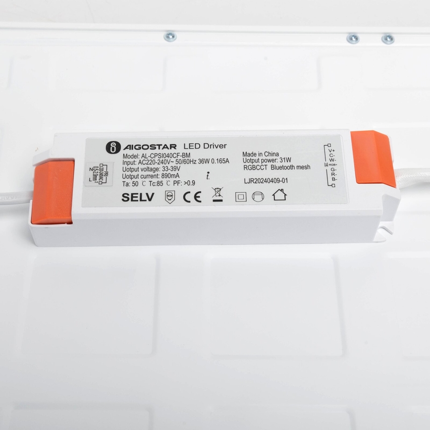 Aigostar - LED RGBW Dimmable χωνευτό πάνελ MESH LED/36W/230V 2700-6500K 120x30 cm