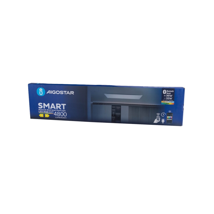 Aigostar - LED RGBW Dimmable χωνευτό πάνελ MESH LED/36W/230V 2700-6500K 120x30 cm