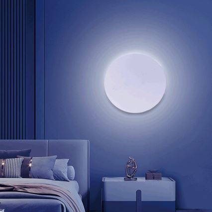 Aigostar - LED RGBW Φωτιστικό τοίχου dimming MESH Smart LED/12W/230V 2700-6500K λευκό + τηλεχειριστήριο