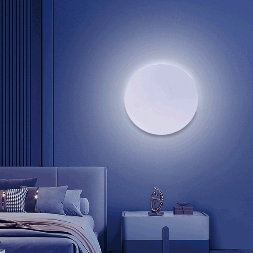 Aigostar - LED RGBW Φωτιστικό τοίχου dimming MESH Smart LED/12W/230V 2700-6500K λευκό + τηλεχειριστήριο