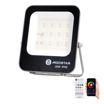 Aigostar - LED RGBW Dimming προβολέας MESH Smart LED/30W/230V 6500K IP65 + τηλεχειριστήριο