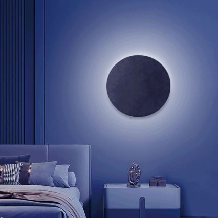 Aigostar - LED RGBW Φωτιστικό τοίχου dimming MESH Smart LED/12W/230V 2700-6500K μαύρο + τηλεχειριστήριο