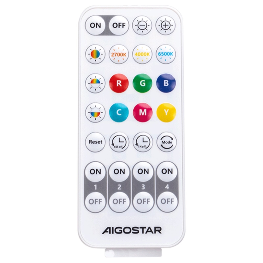 Aigostar - LED RGBW Φωτιστικό τοίχου dimming MESH Smart LED/8W/230V + τηλεχειριστήριο