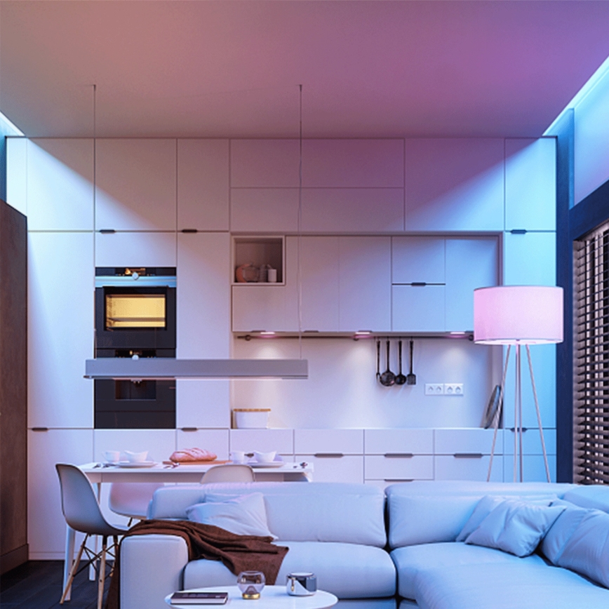 Aigostar - Ρυθμιζόμενη λάμπα LED RGBW E27/12W/230V 3000K + τηλεχειριστήριο