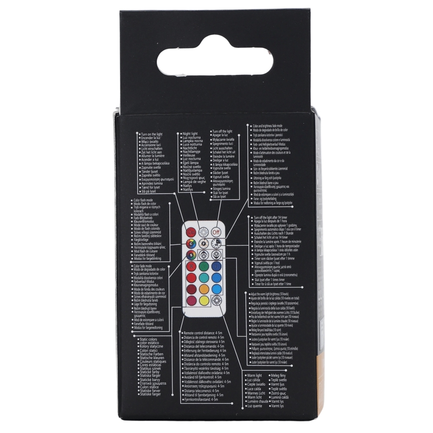 Aigostar - LED RGBW Ρυθμιζόμενη λάμπα GU10/4,8W/230V 3000K + τηλεχειριστήριο