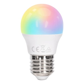 Aigostar - LED RGBW ρυθμιζόμενος λαμπτήρας G45 E27/6W/230V 3000K + τηλεχειριστήριο