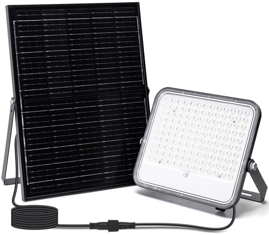 Aigostar - LED RGBW Ηλιακός προβολέας Dimmable LED/200W/3,4V IP66 + τηλεχειριστήριο