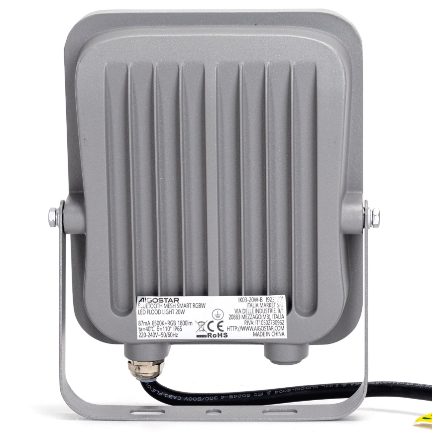 Aigostar - LED RGBW Dimming προβολέας MESH Smart LED/20W/230V 6500K IP65 + τηλεχειριστήριο