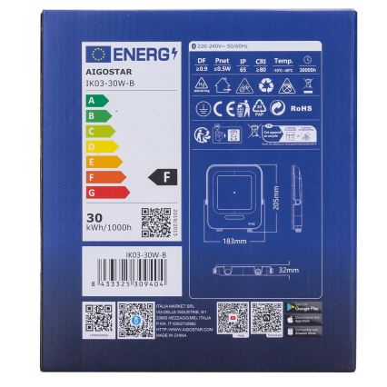 Aigostar - LED RGBW Dimming προβολέας MESH Smart LED/30W/230V 6500K IP65 + τηλεχειριστήριο