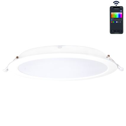 Aigostar - LED RGBW Χωνευτό φωτιστικό οροφής μπάνιου dimmimg MESH Smart LED/18W/230V 2700-6500K IP44