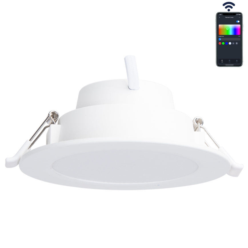 Aigostar - LED RGBW Χωνευτό φωτιστικό οροφής μπάνιου dimmimg MESH Smart LED/9W/230V 2700-6500K IP44