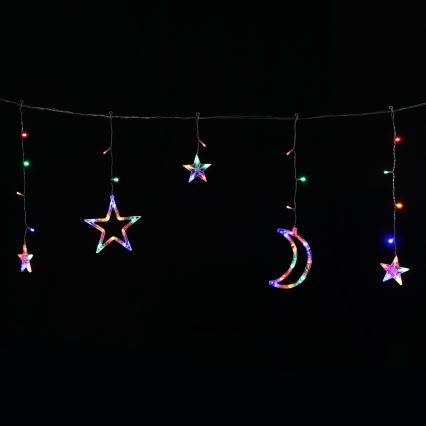 Aigostar - LED ηλιακή χριστουγεννιάτικη γιρλάντα 120xLED/8 λειτουργίες 3x0,6 m 500 mAh IP65 πολύχρωμη