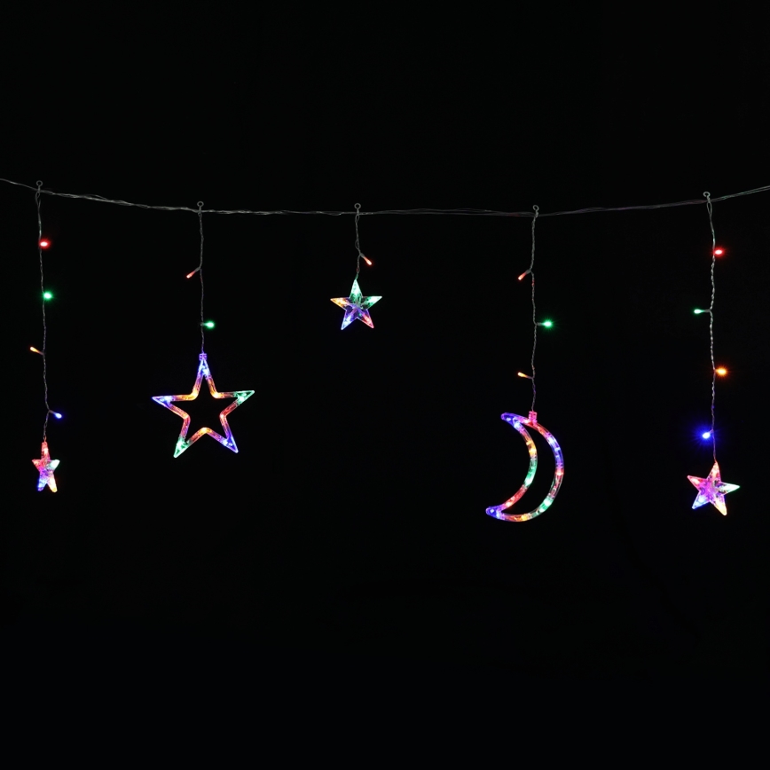 Aigostar - LED ηλιακή χριστουγεννιάτικη γιρλάντα 120xLED/8 λειτουργίες 3x0,6 m 500 mAh IP65 πολύχρωμη