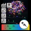 Aigostar - LED RGBY Εξωτερική χριστουγεννιάτικη γιαρλάντα 400xLED/8 λειτουργιών 20 m IP44