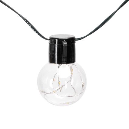 Aigostar - LED Solar Χριστουγεννιάτικα λαμπάκια 20xLED/8 λειτουργίες 11,5m IP65 θερμό λευκό