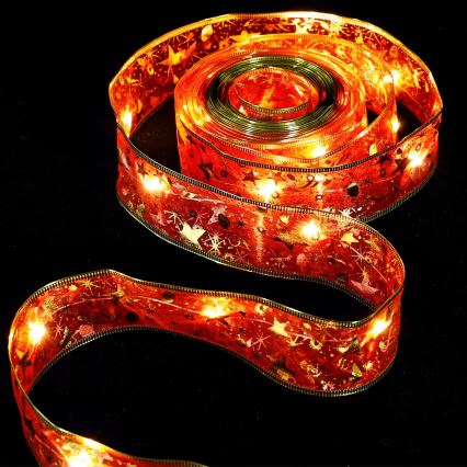 Aigostar - Γιρλάντα LED 100xLED/3xAA, 10 m, θερμό λευκό/κόκκινο