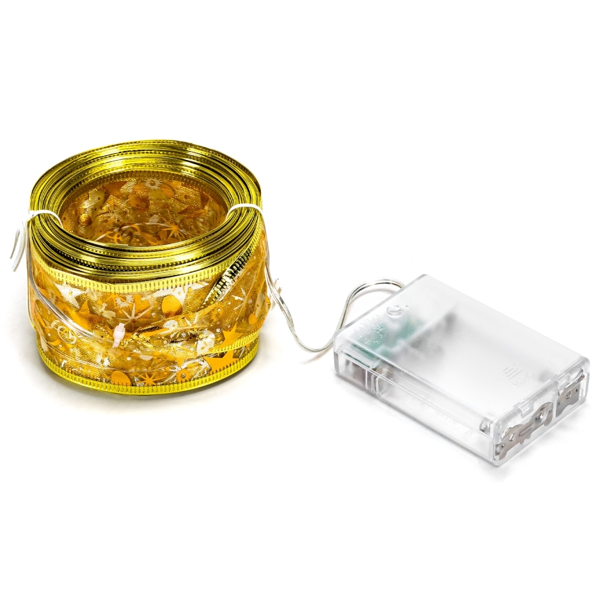 Aigostar - LED γιρλάντα 100 LED / 3x AA, 10 m, θερμό λευκό, χρυσό