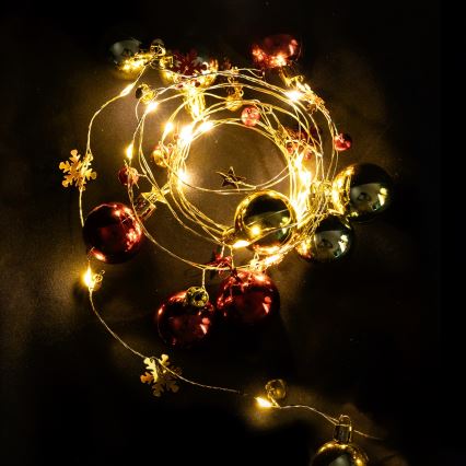 Aigostar - LED γιρλάντα 20xLED/3xAA 2m θερμό λευκό